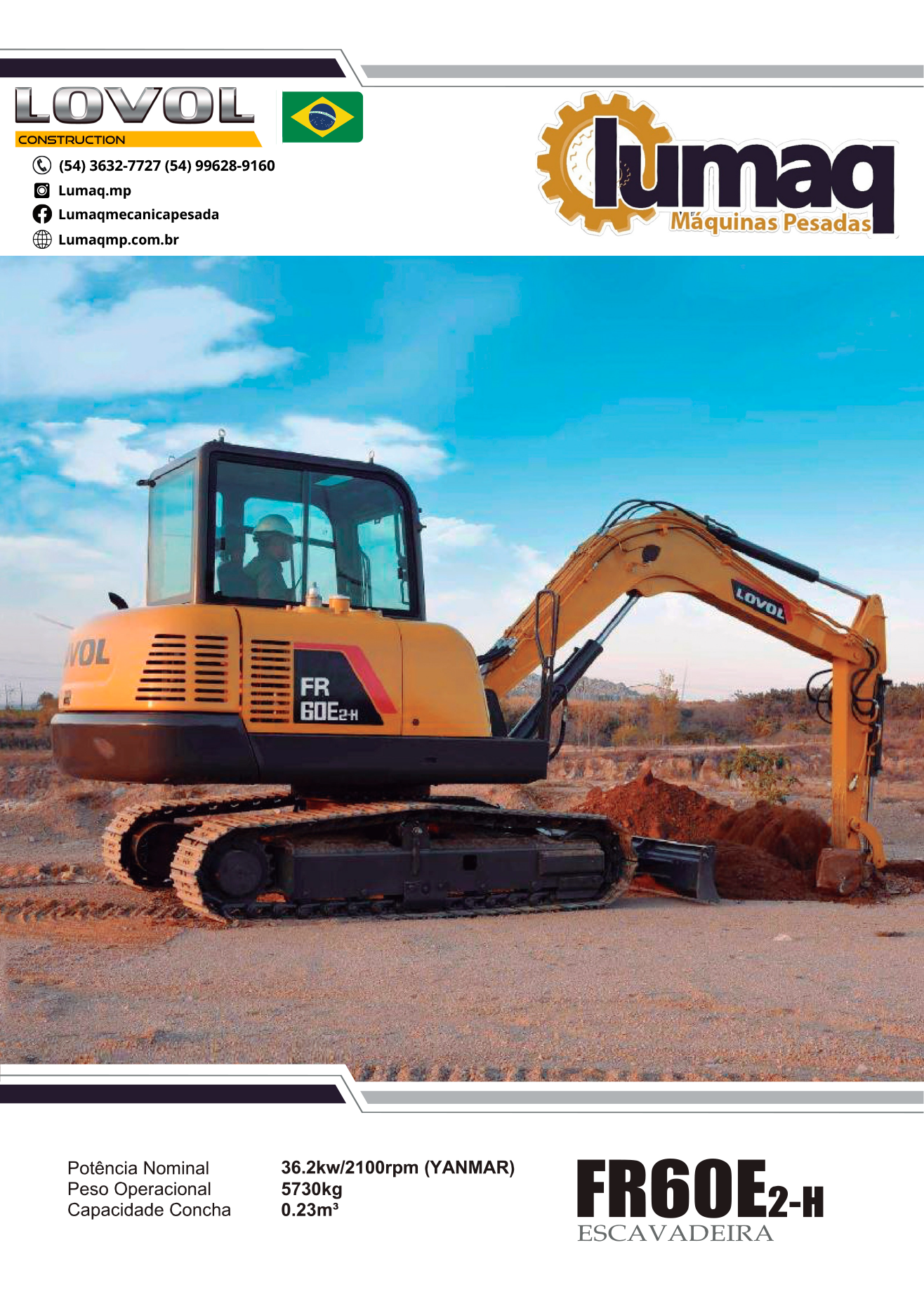 FR60 E2-H Escavadeira