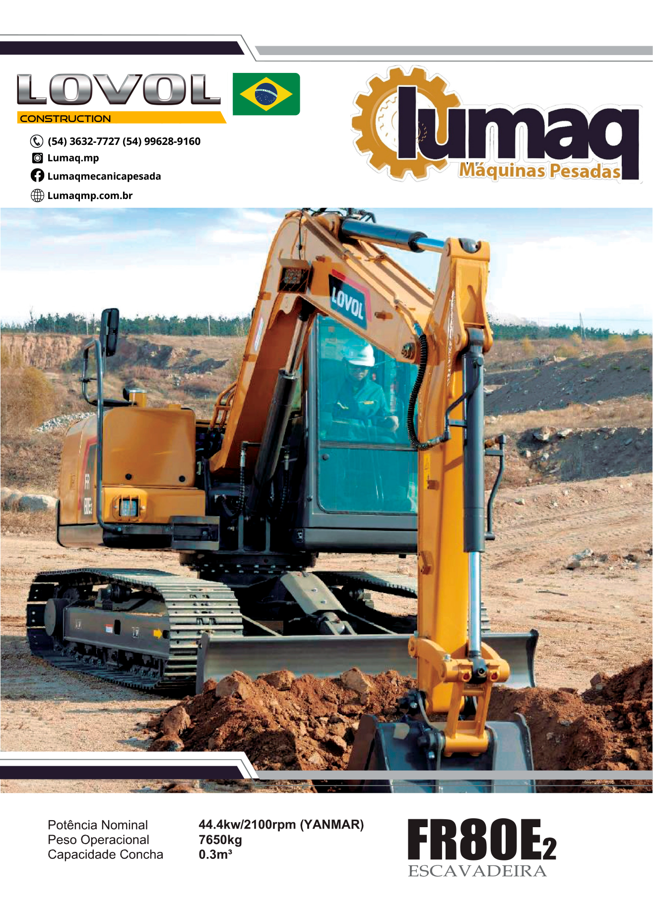FR80 E2 Escavadeira