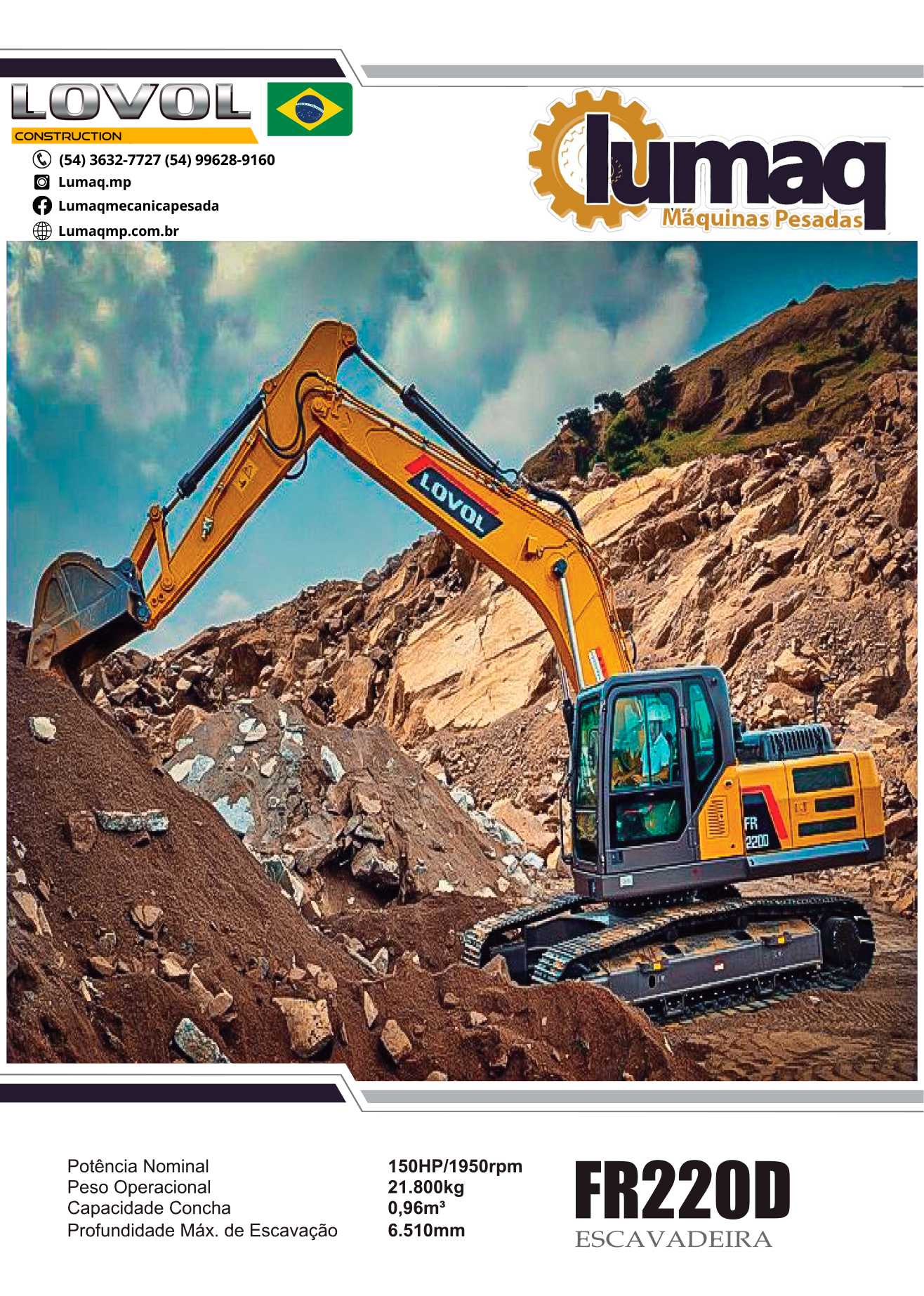 FR220D Escavadeira