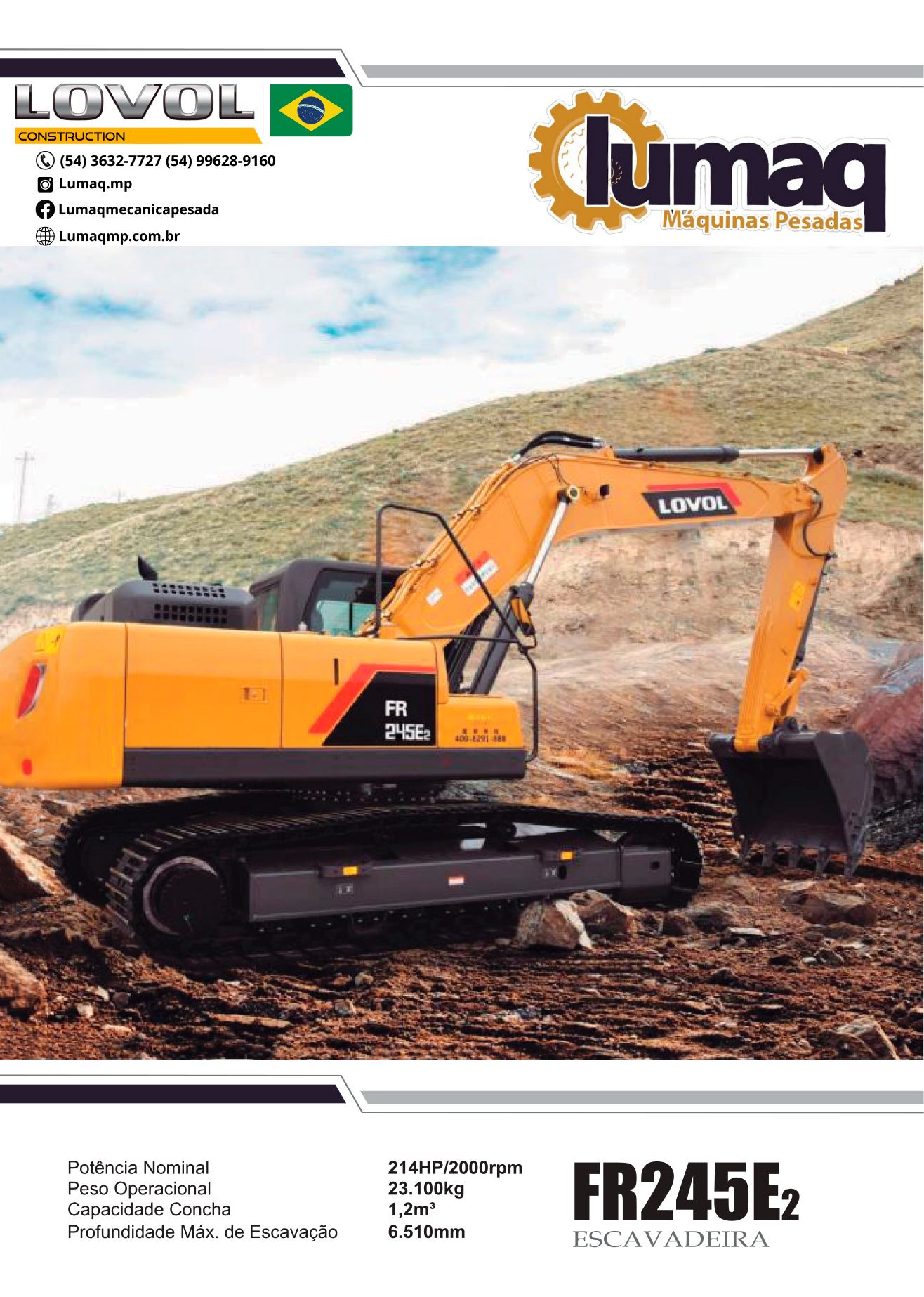 FR245 E2 Escavadeira