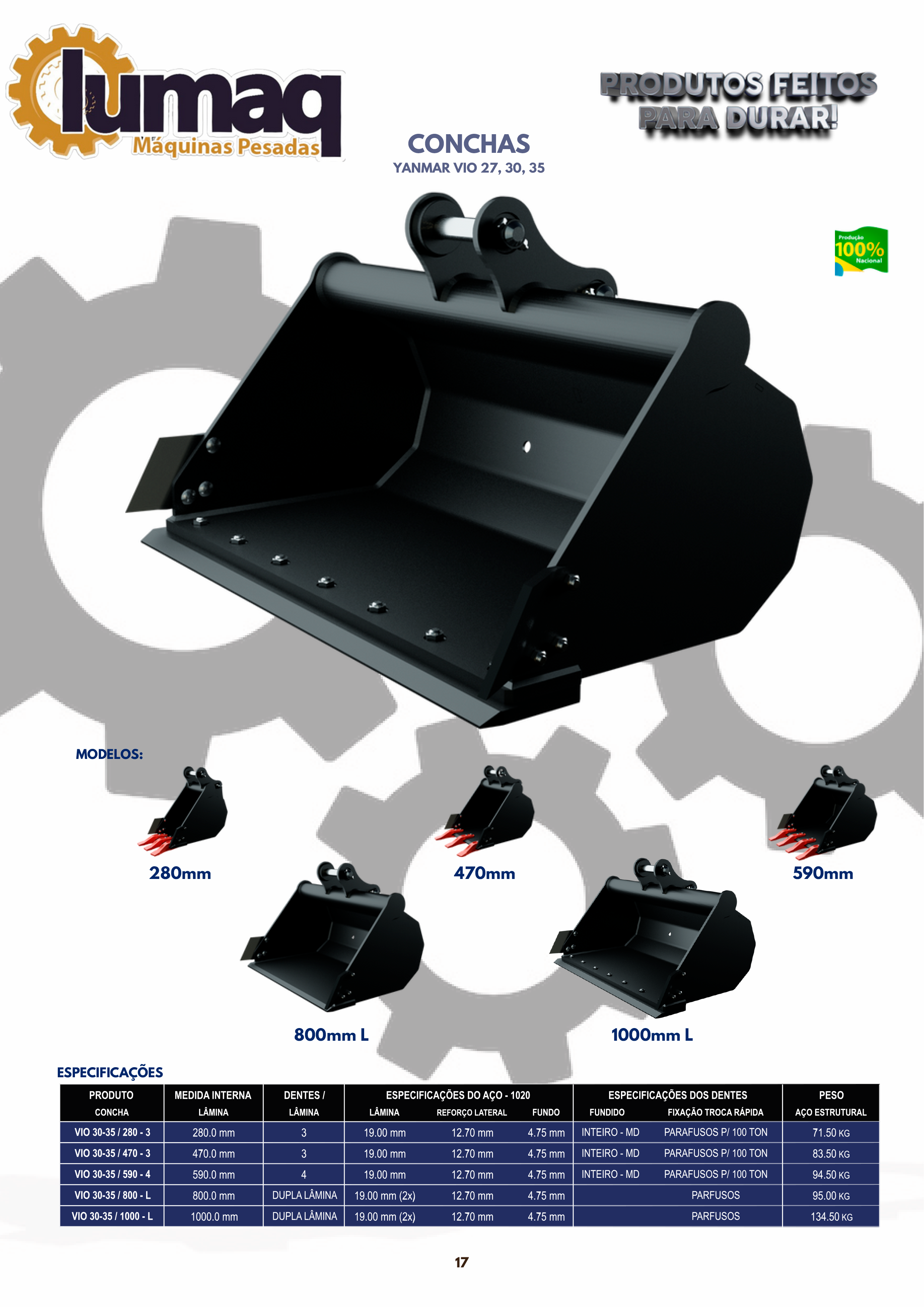 Conchas Yanmar V10 27, 30, 35