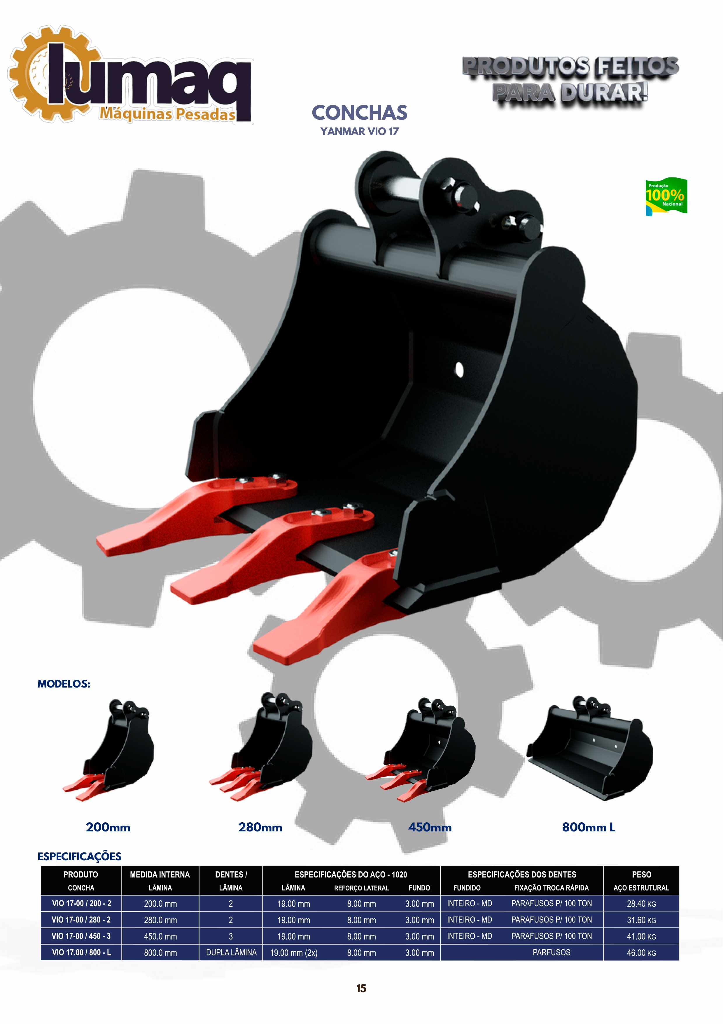 Conchas Yanmar V10 17